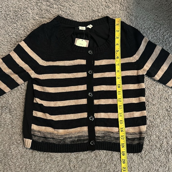 Nwt Anthropologie stripped button up sweater - Picture 10 of 10